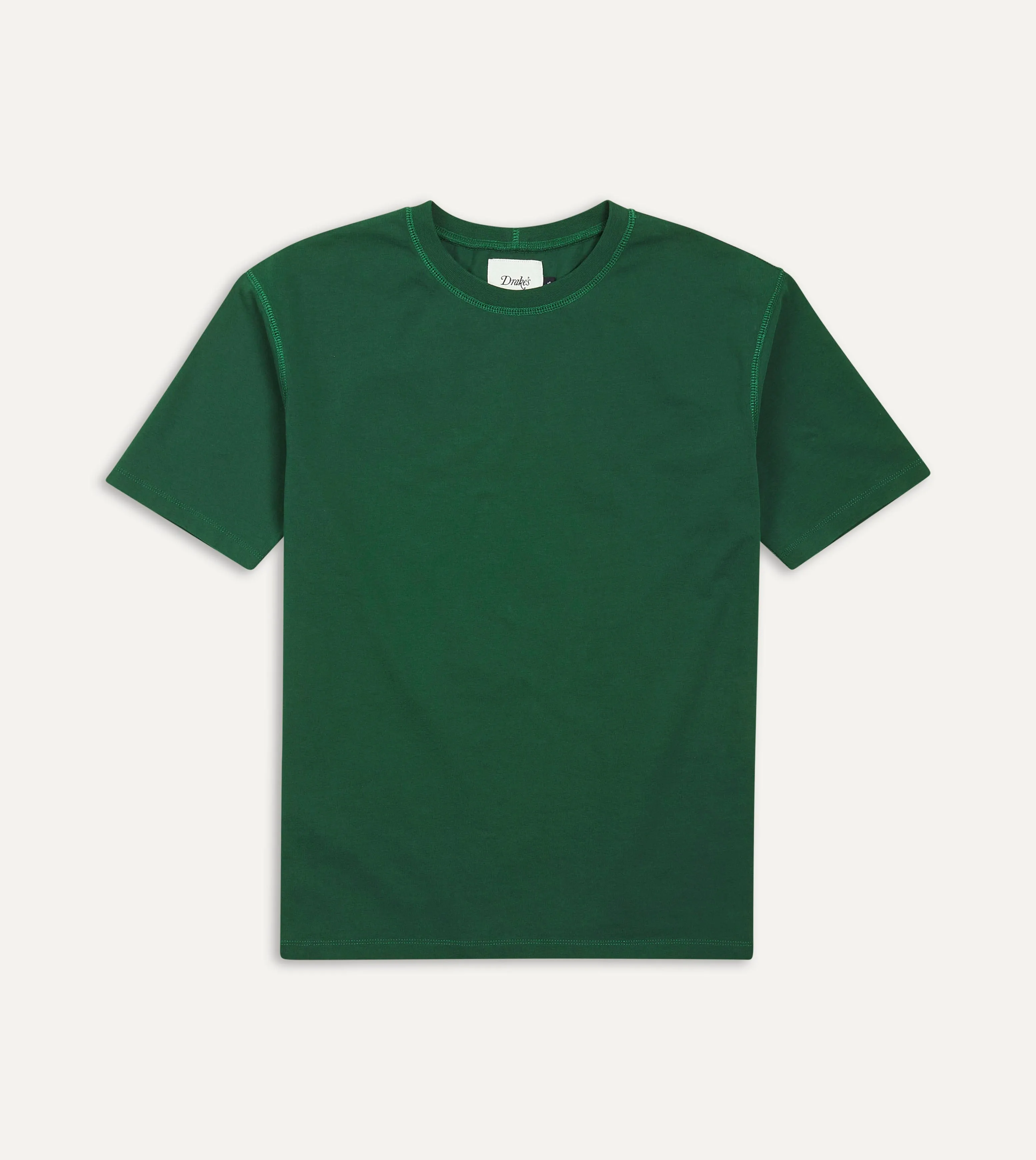 Hygroscopic Fiber Casual Look Wear Forest Green Cotton Crew Neck Hiking T-Shirt