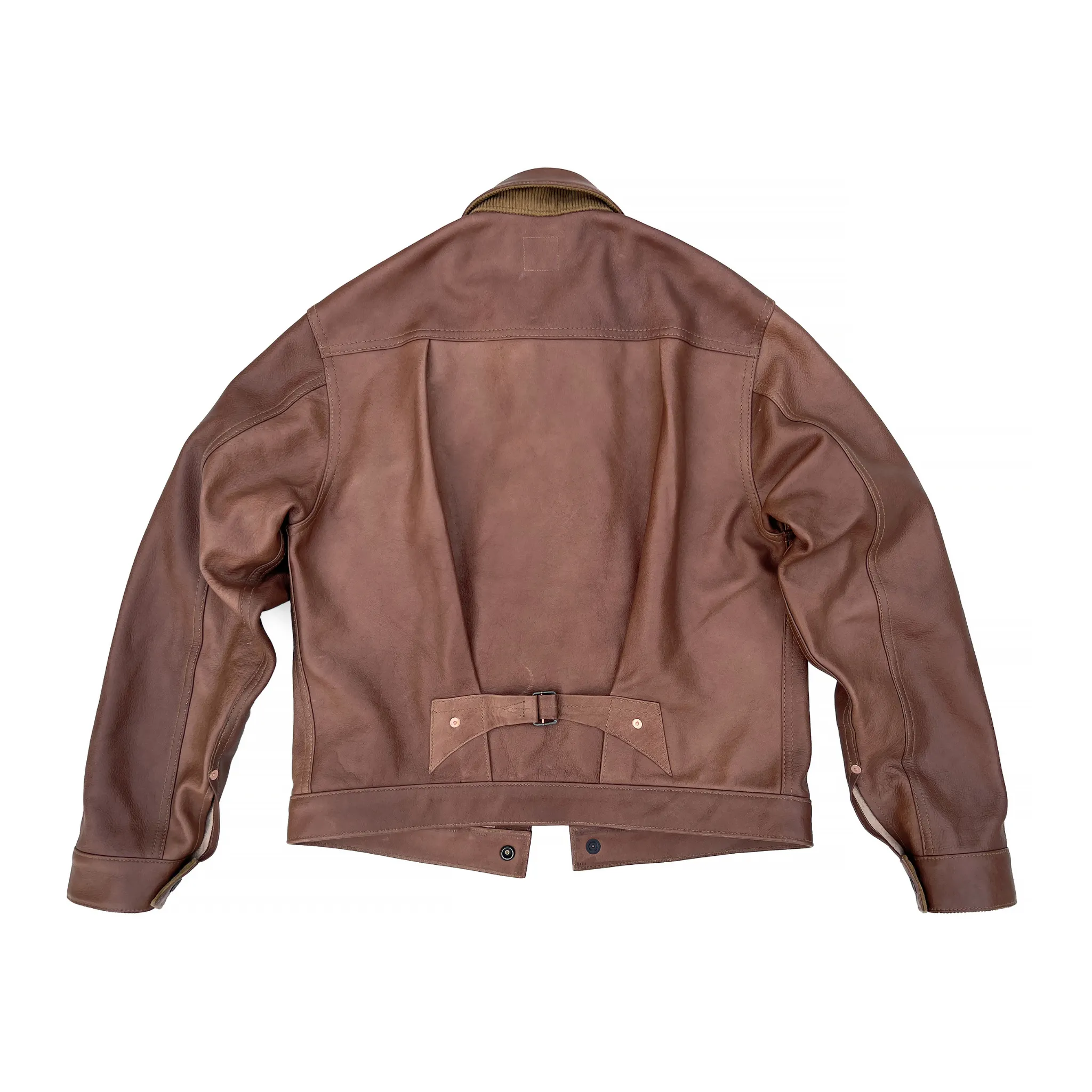 NonIrritatingSeams Ranch Blouse "Bison" - Brown Veg-Tan Leather