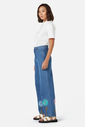 Fresh Blooms Emb Jean Cozy Essentials