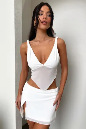 Machine wash safe Tanaya Skirt - White
