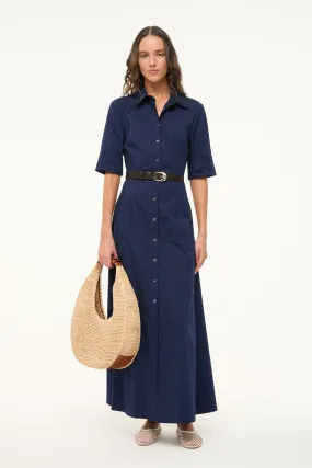 JOAN MAXI DRESS | NAVY Brunch Glow