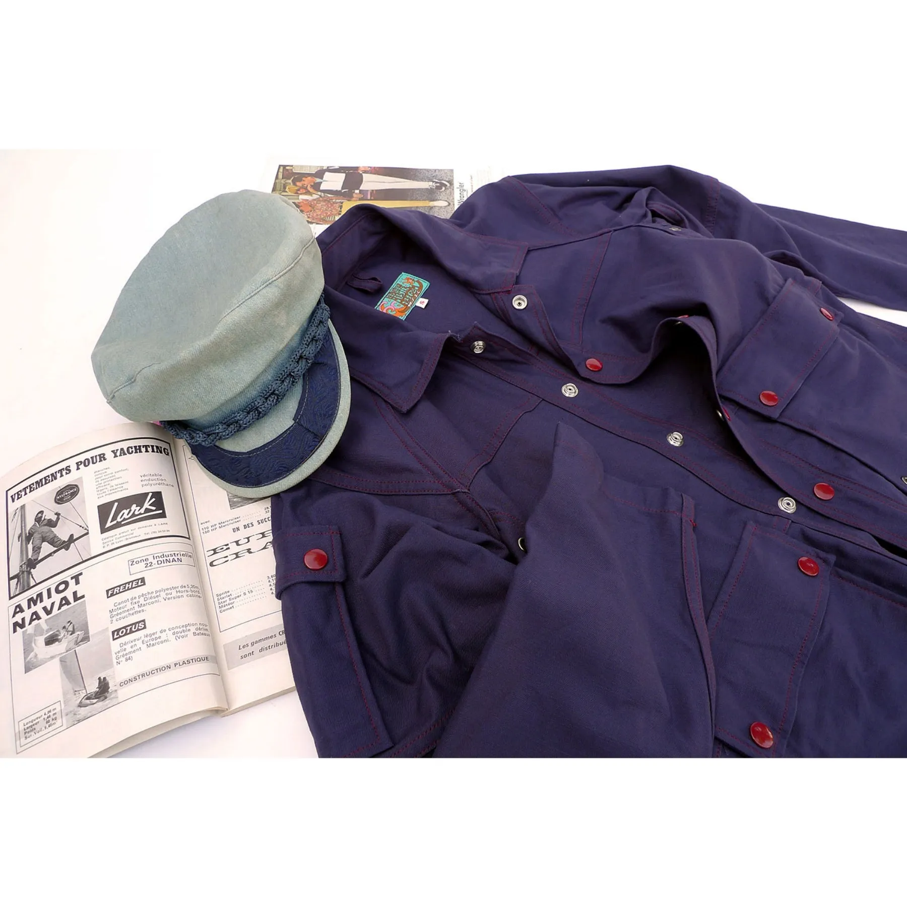 Gabier Jacket - Hydrone Blue - Warehouse Everyday Look MultiPocket Layout