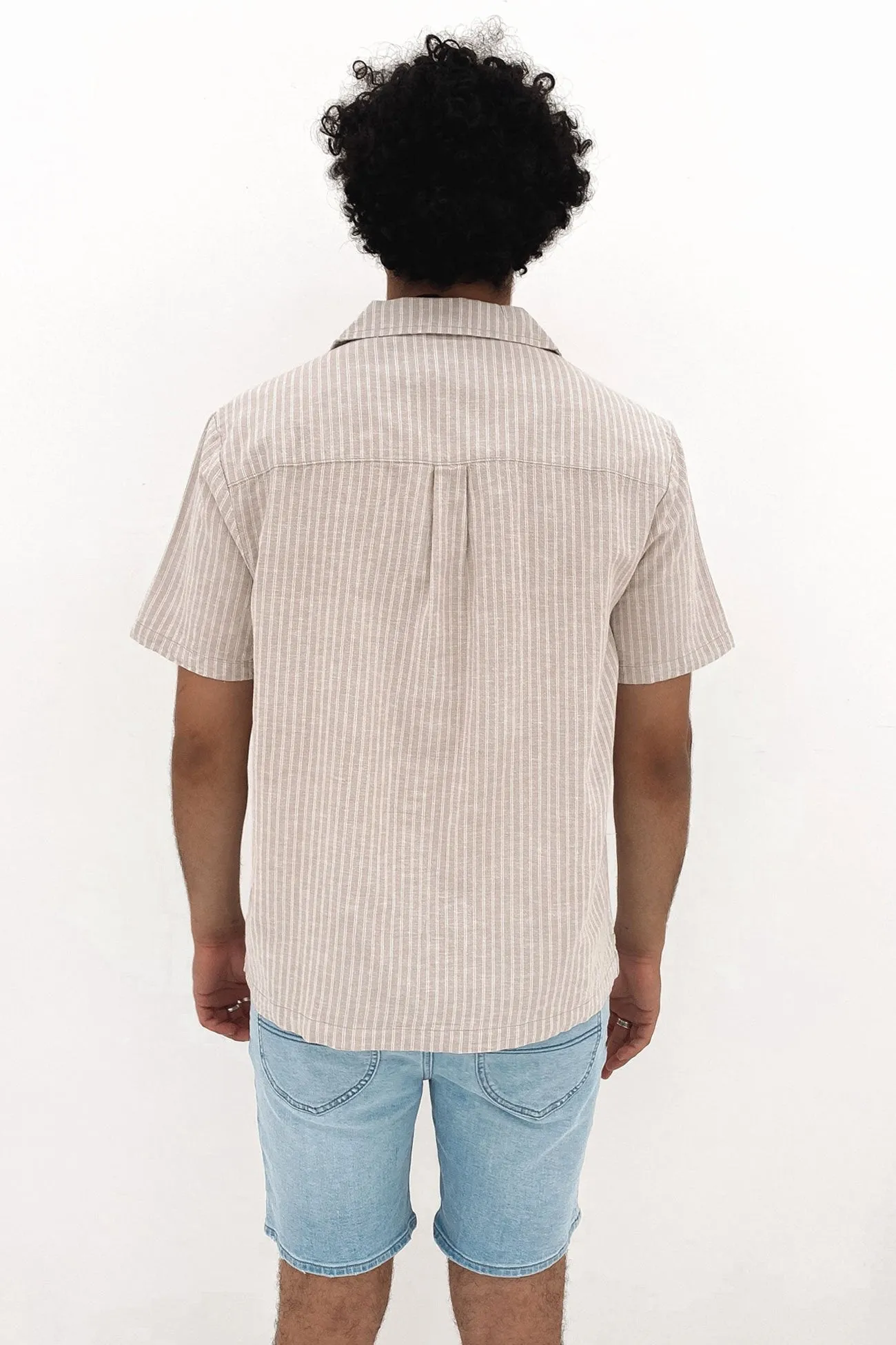 Lee Holiday Shirt Sand Stripe ButterySoftTextile