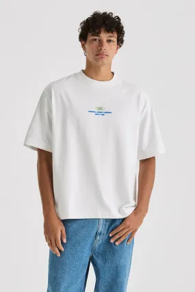 Worldwide Boxcutter Tee White PolishedFinish HiddenZipper