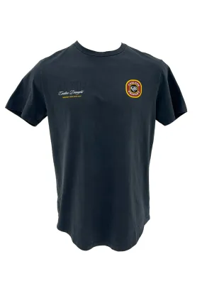 General Dual Curved Tee Pigment Asphalt Warm Fabric FrictionResistant Fabric