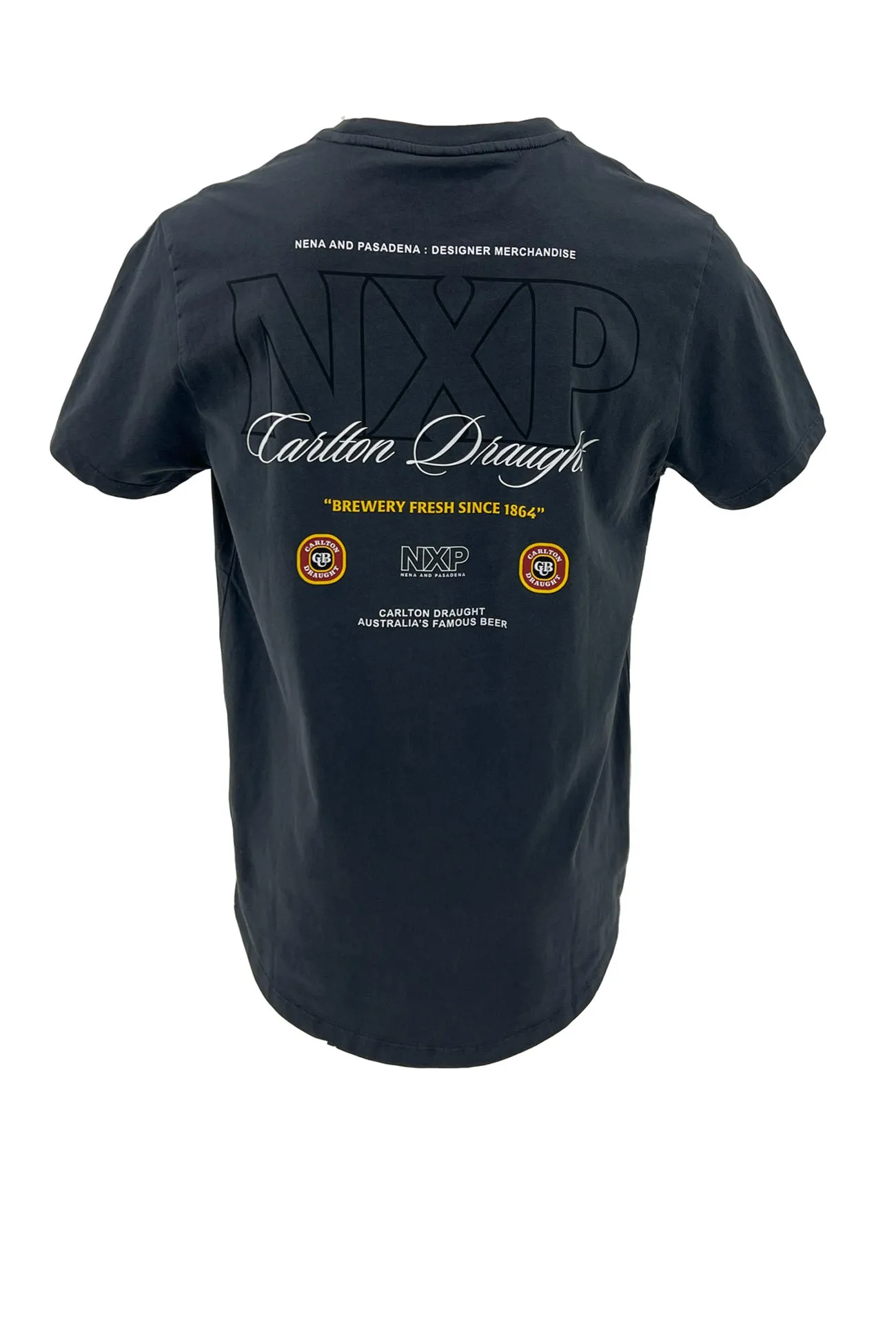 Recycled Fiber Blend General Dual Curved Tee Pigment Asphalt