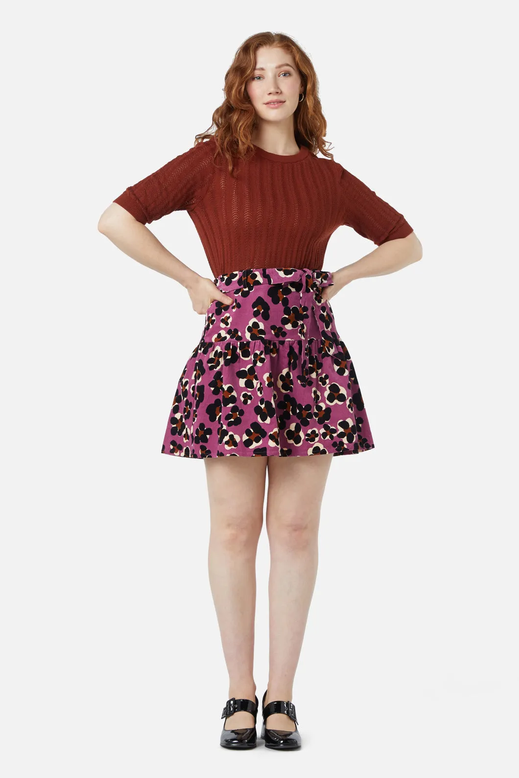 Shape Retention Gigi Cord Skirt