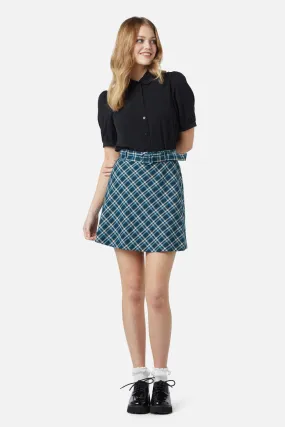 Stretch Support Gina Check A Line Skirt