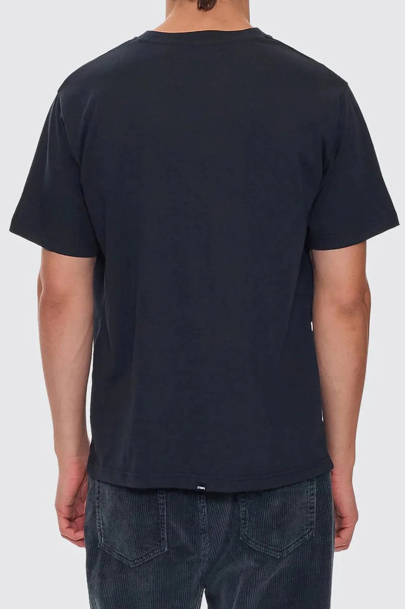 Ribbed Hem Glory Merch Fit Tee Washed Black