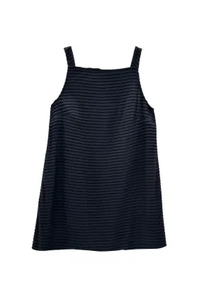 Buru x Megan Stokes The Megan MINI Dress - Black Pintuck Knit Quick-Dry