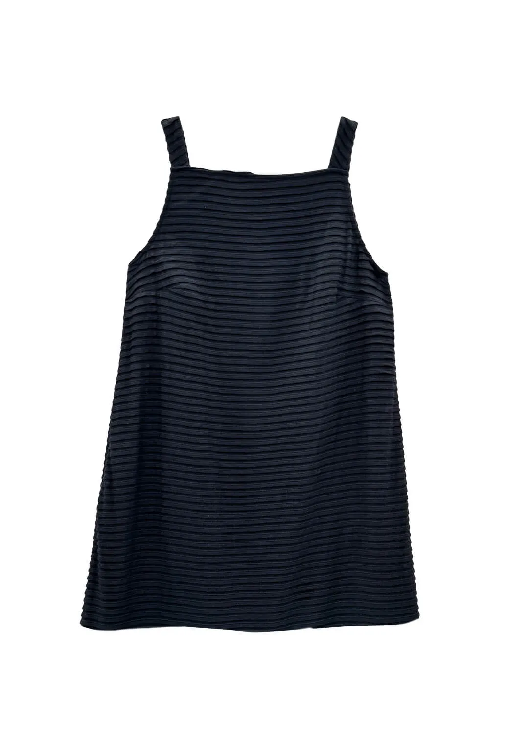 Buru x Megan Stokes The Megan MINI Dress - Black Pintuck Knit Quick-Dry