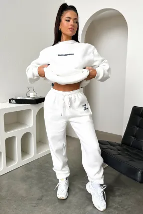 Series 3 Sweatpants - White Anti Pilling Finish Perfect Stretch