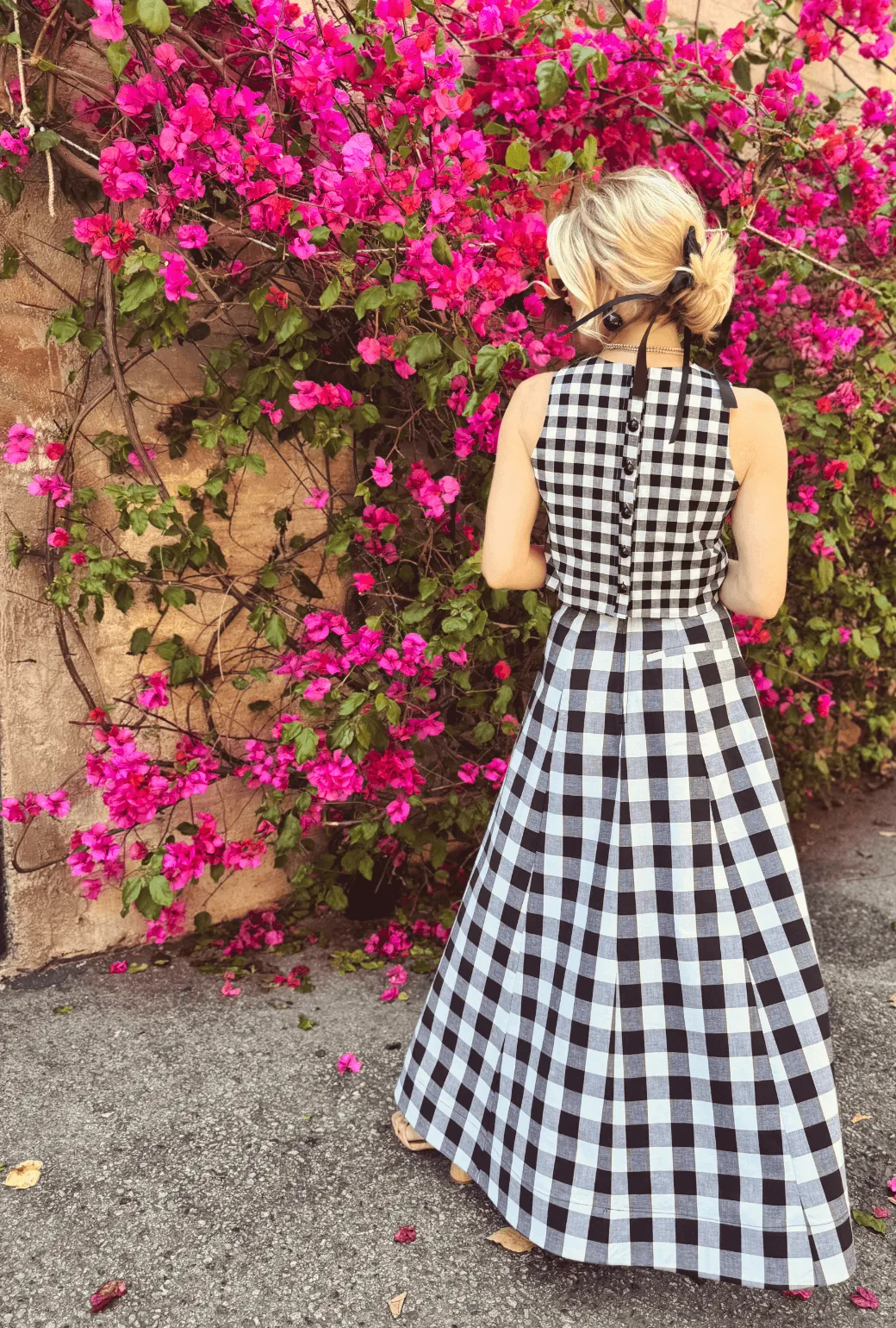 Trail Comfort Soft Touch Material Guest Skirt - Black & White Gingham