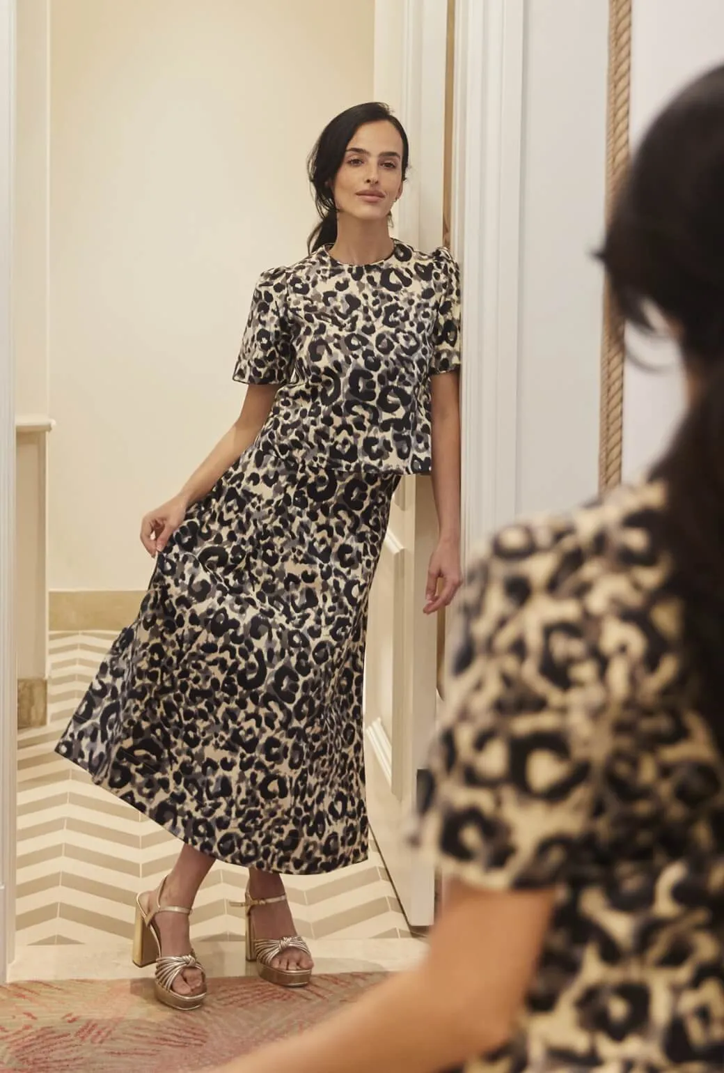 Guest Skirt MIDI - Leopard Outdoor Essentials All Season