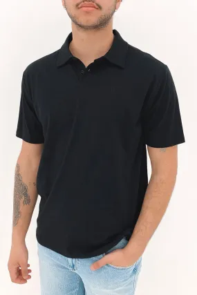 H20-Dri Ace Polo Short Sleeve Shirt Black StaticResistantFabric Breathable Material