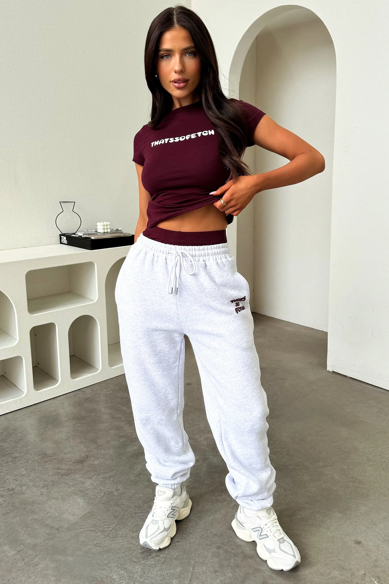 V neck elegance Breathable Comfort Fit Series 3 Tee - Burgundy