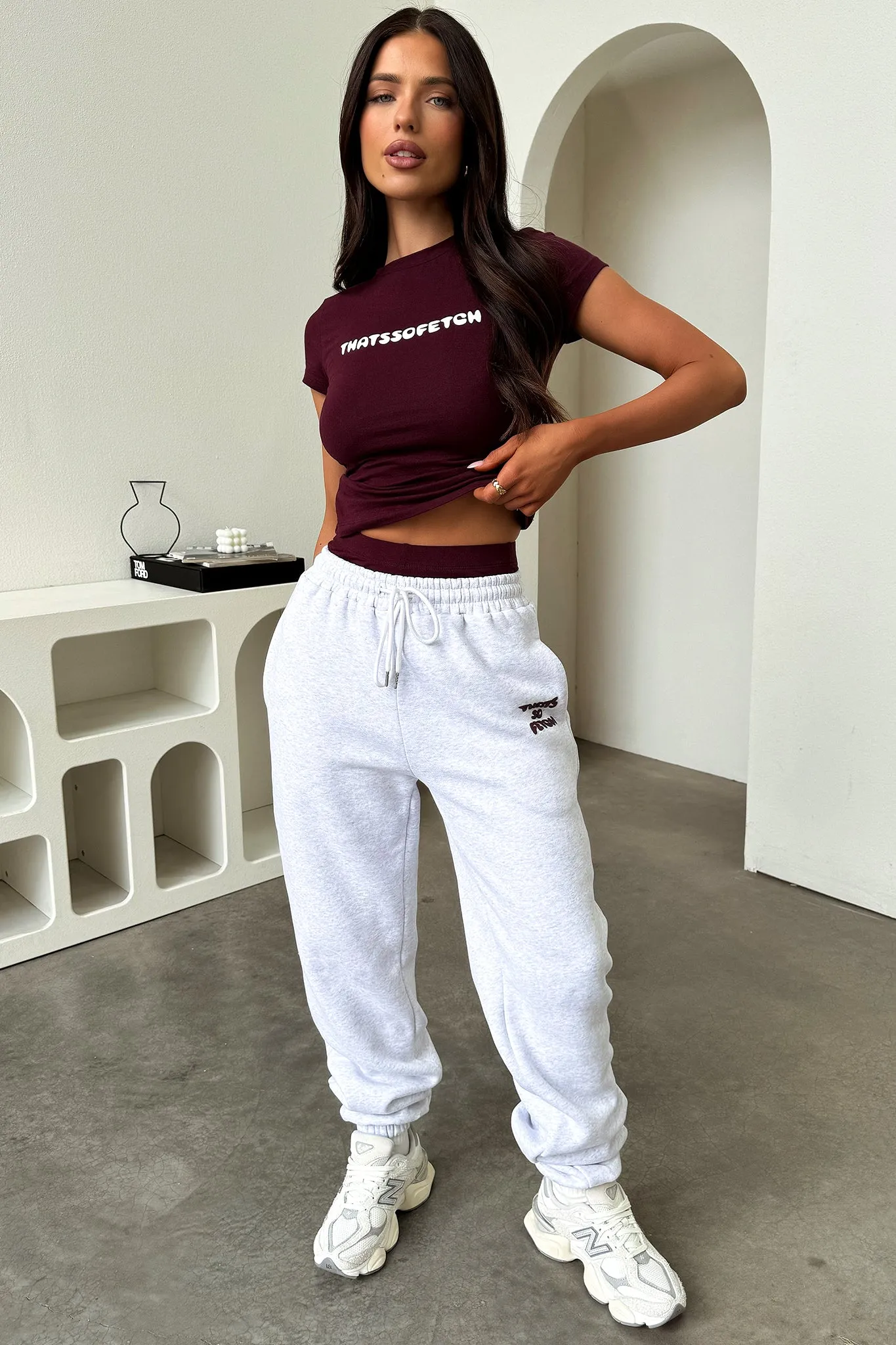 spandex blend Series 3 Tee - Burgundy