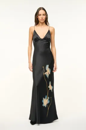HANK SILK DRESS | BOTANICAL SHADOWS Elegant brunch outfit Sleek Draping