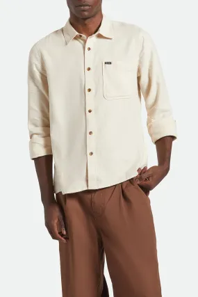 Convertible Collar Hasting Light Weight Flannel Whitecap