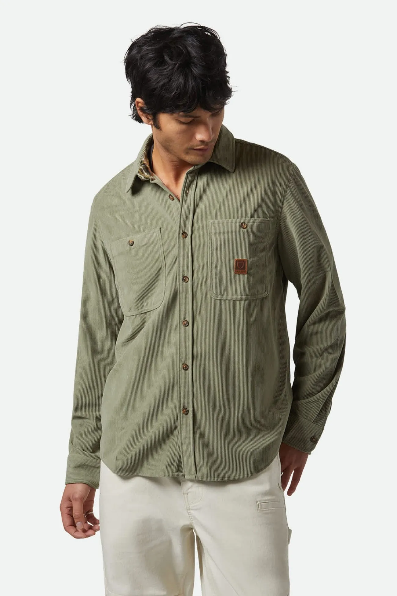 The Field Corduroy Overshirt Military Olive MinimalistStyle Cool and Breezy