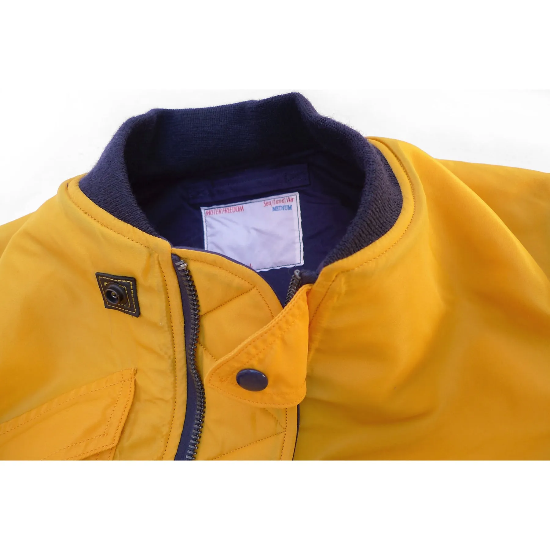 Helo Jacket - Yellow - Warehouse Neutral Street Style Compression Fit