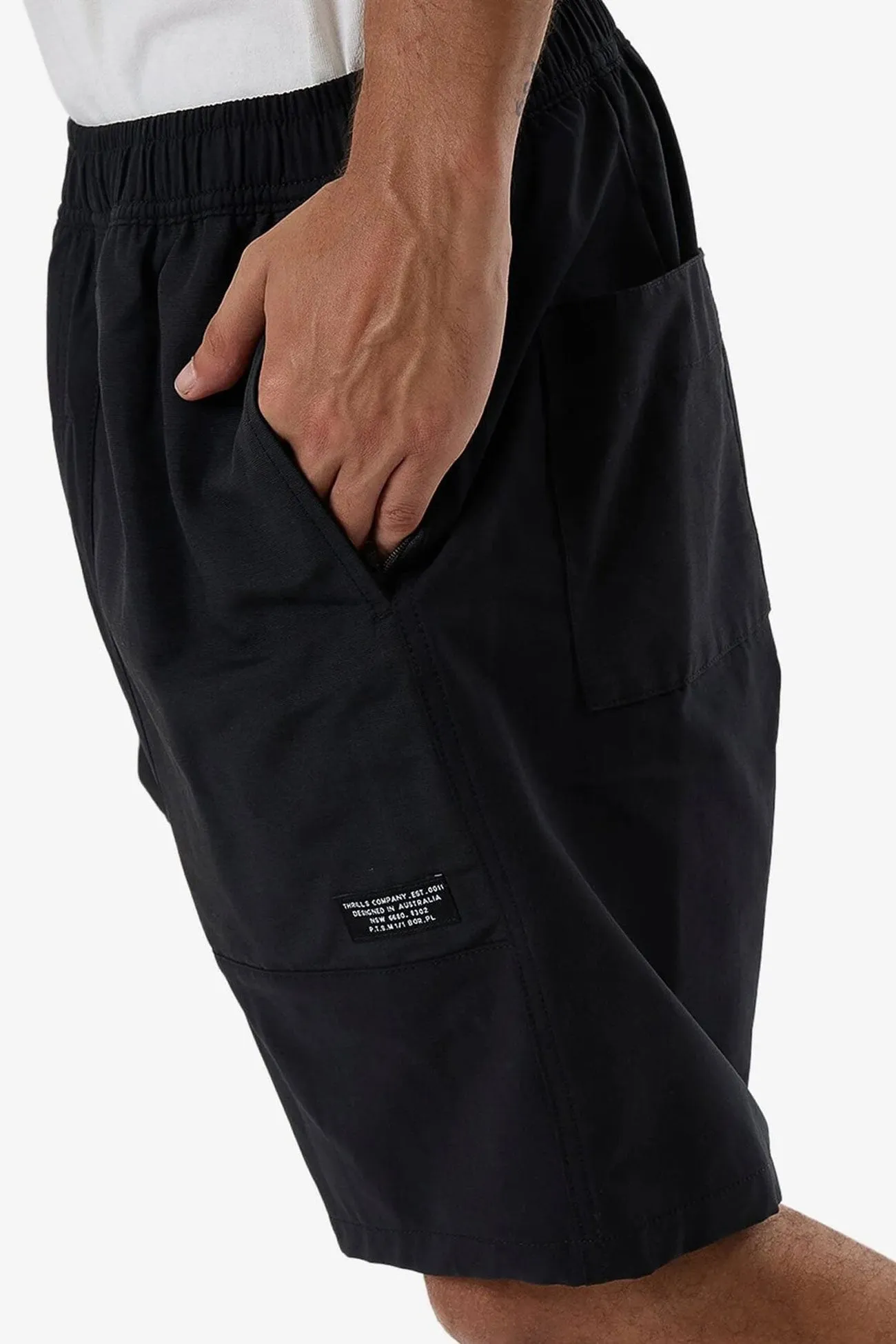 Durable Fabric Flexibility Built-In Hidden Short Black