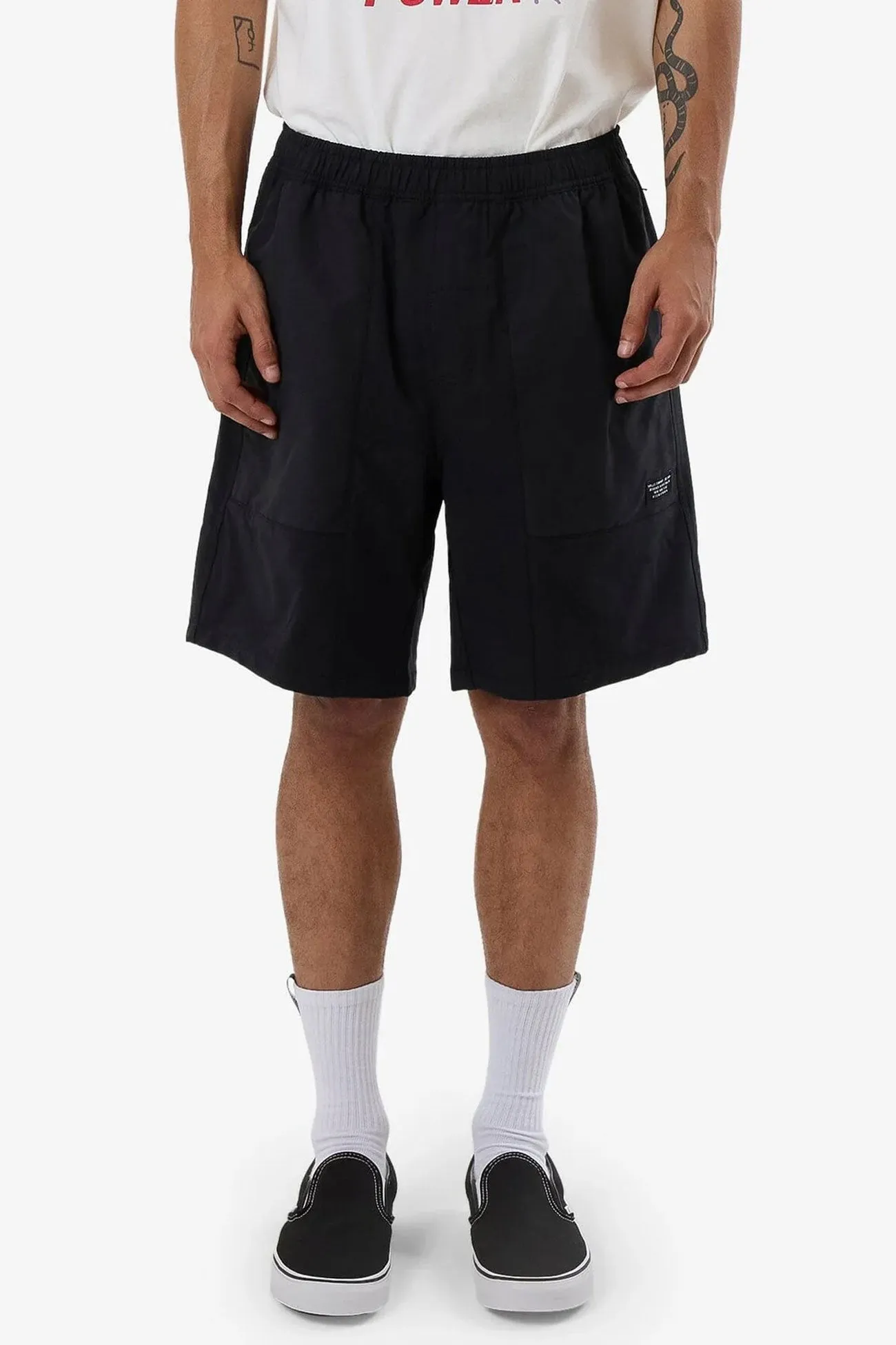 Active Flex Water Repellent Hidden Short Black