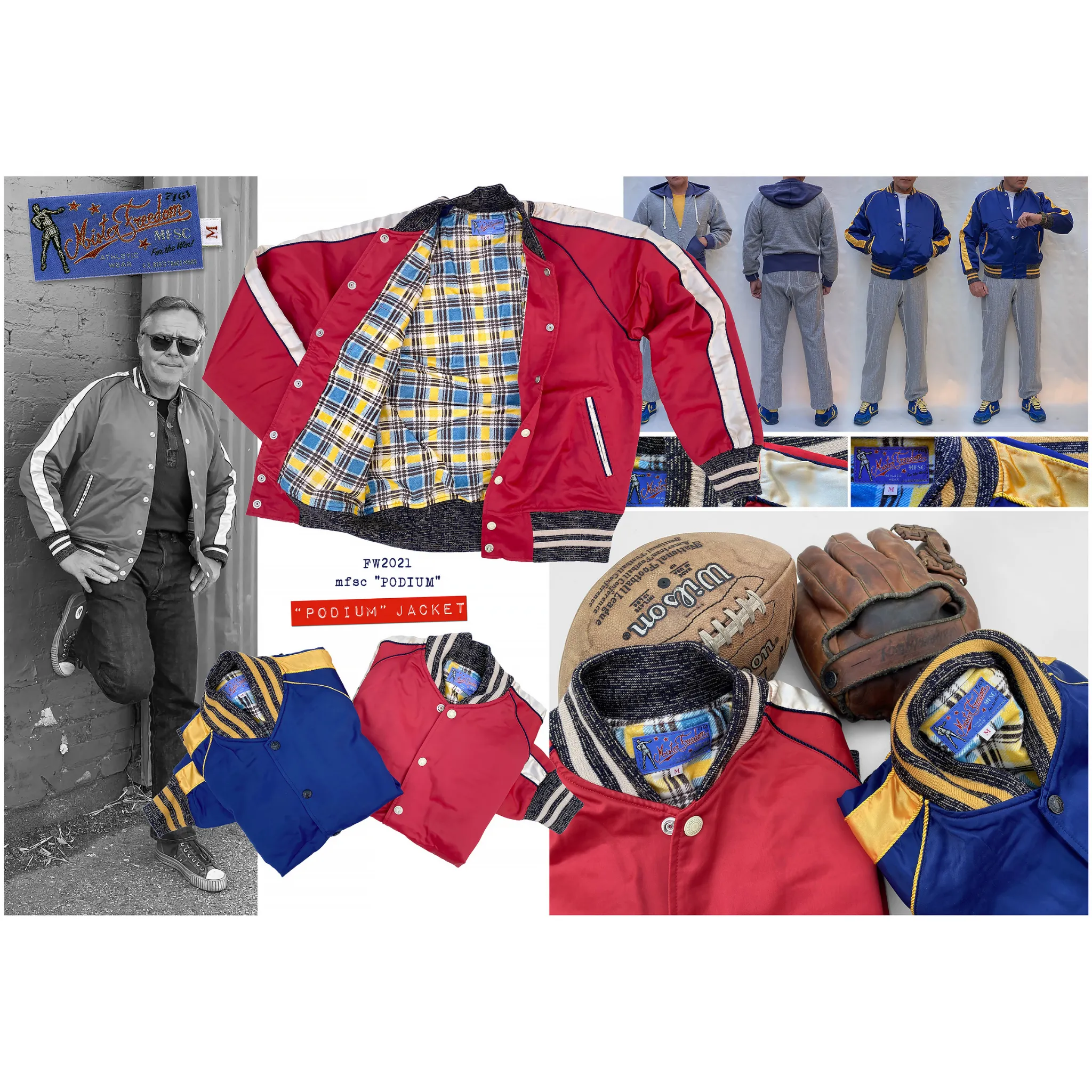Podium Jacket - Red/White Long Sleeves