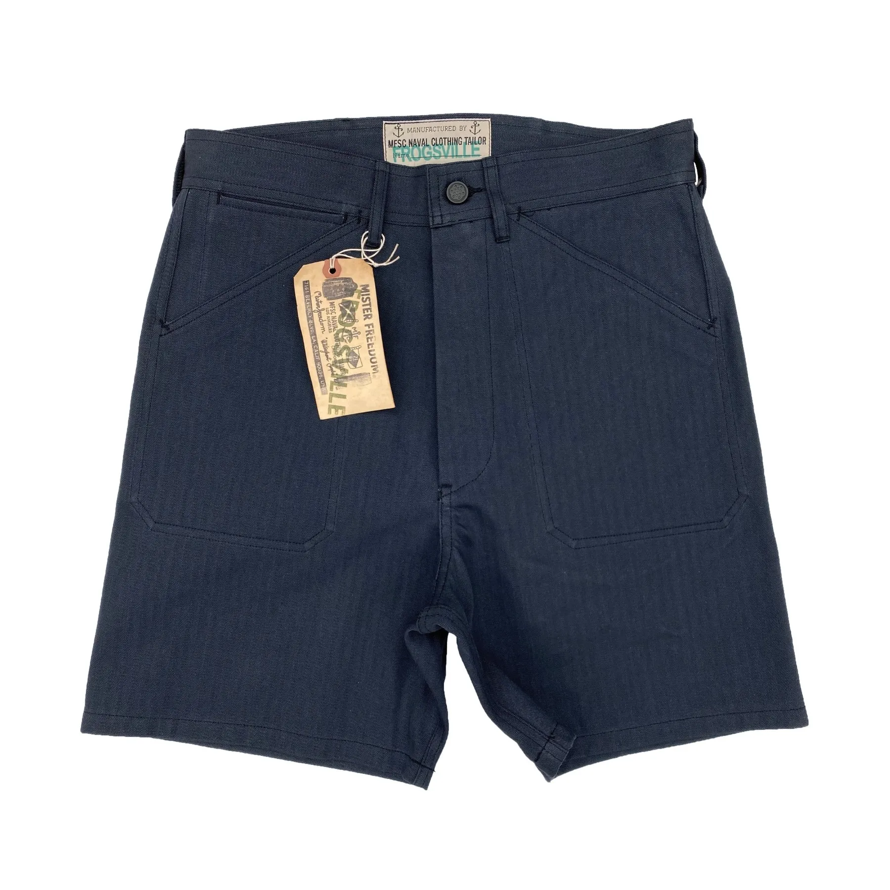Swabbies Cut-offs - Navy Blue HBT Light Active