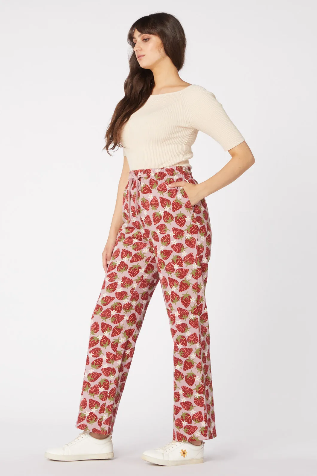 Minimal Edge Strawberry & Daisy Track Pant