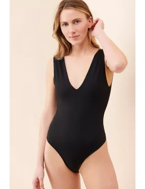 Moisture control Keep It Sleek Bodysuit, Black