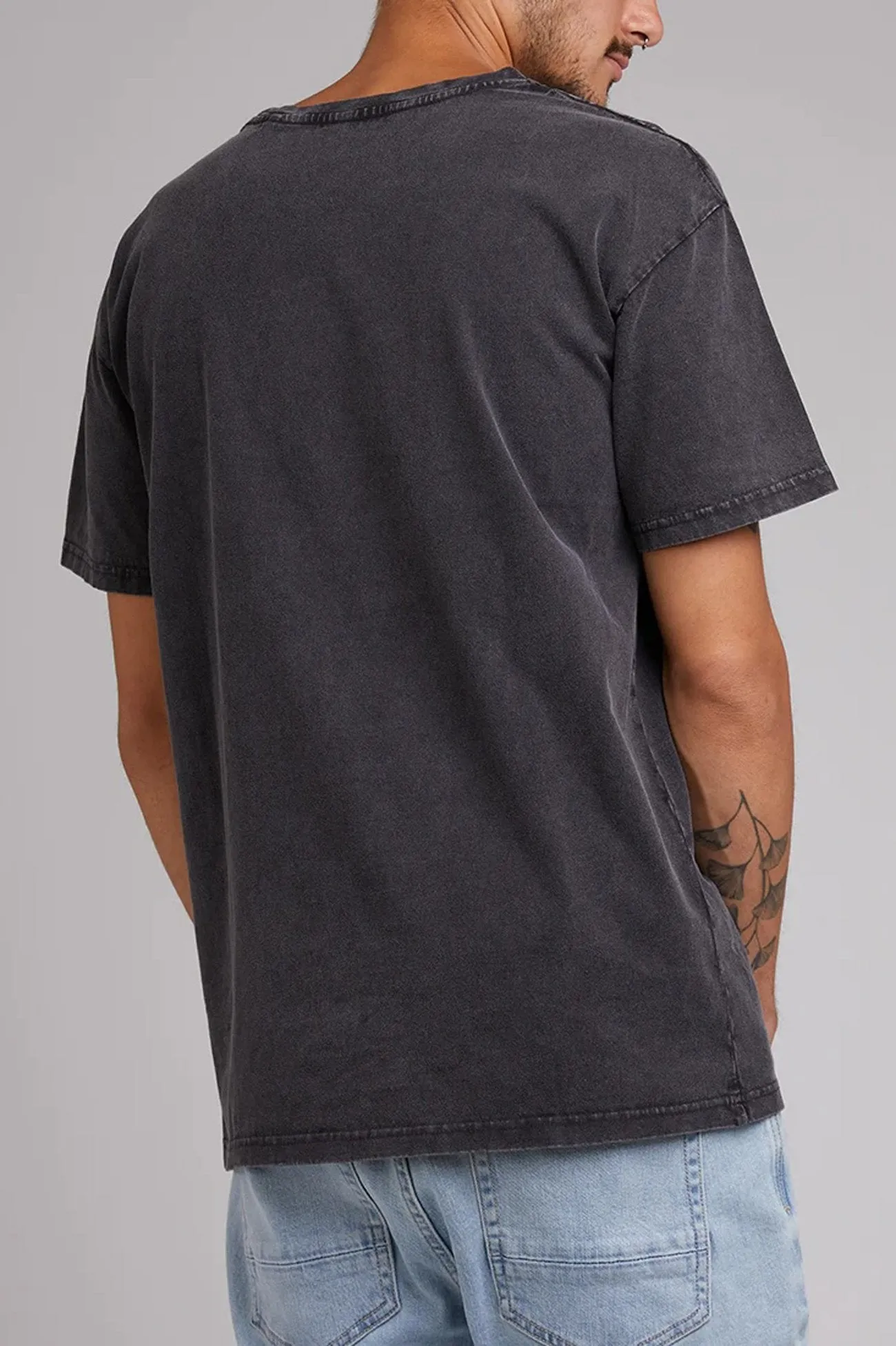 Classic Tee Vintage Black Moisture Wicking Material