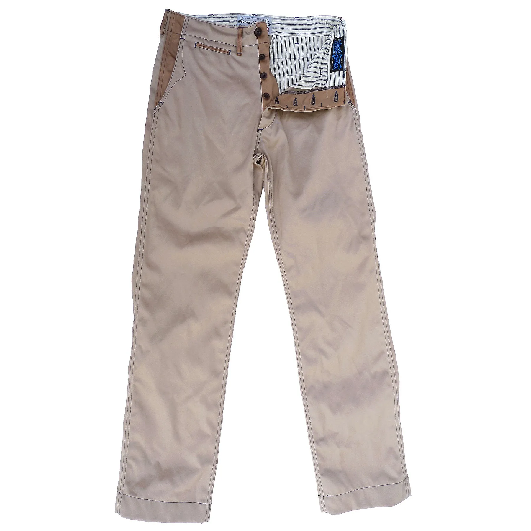 Naval Chinos Type No. 266ac - Khaki - Warehouse Adaptive Fit Anti Odor Technology