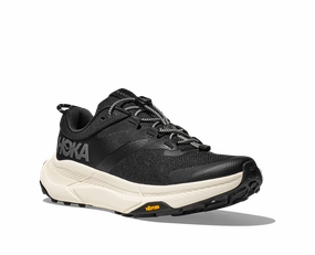 HOKA TRANSPORT BLACK/WHITE WOMEN'S MEDIUM Rocker Sole Design Microspring Tech