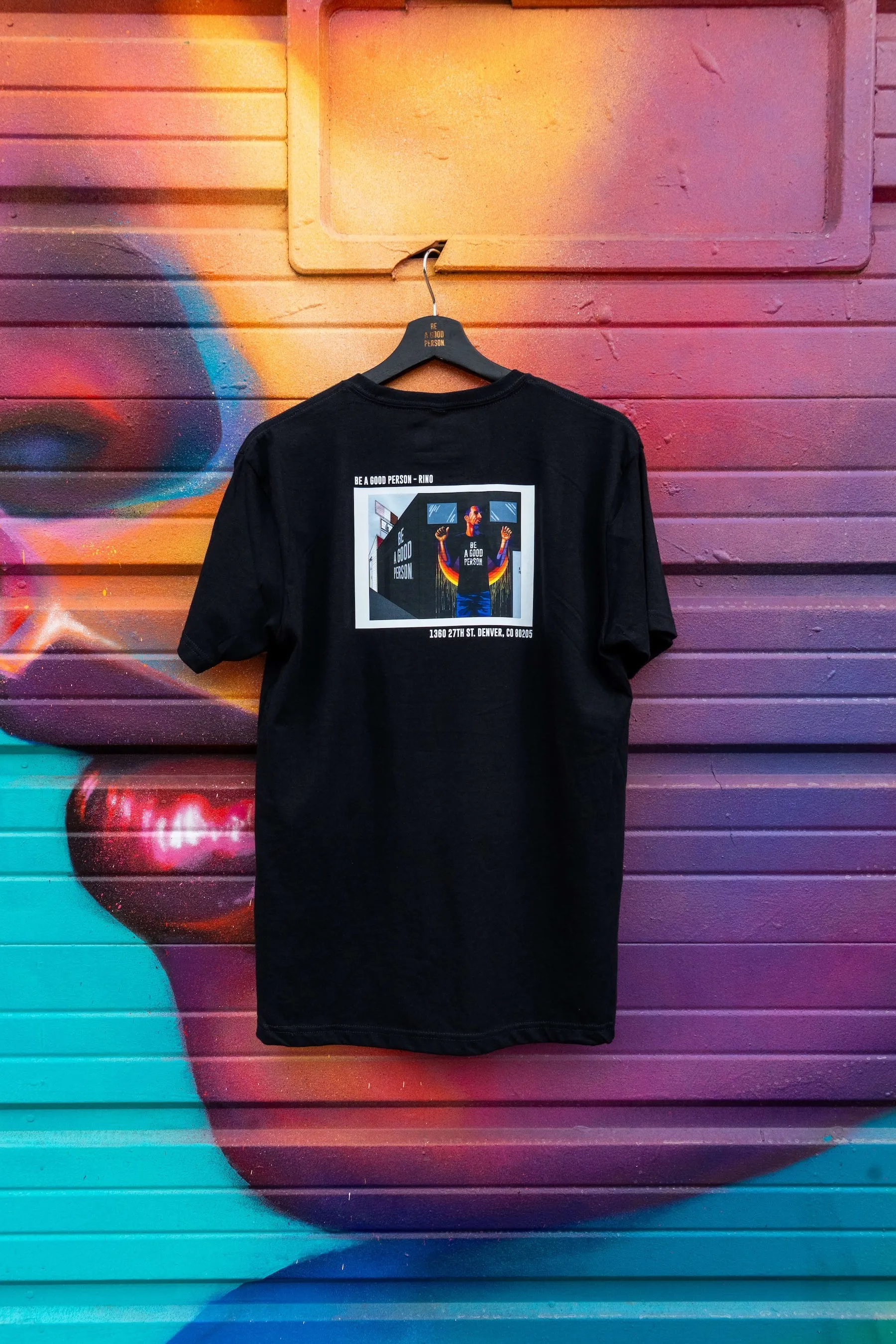 Odor Resistant Fabric Reflective Accent Trim Homage T-Shirt - Black