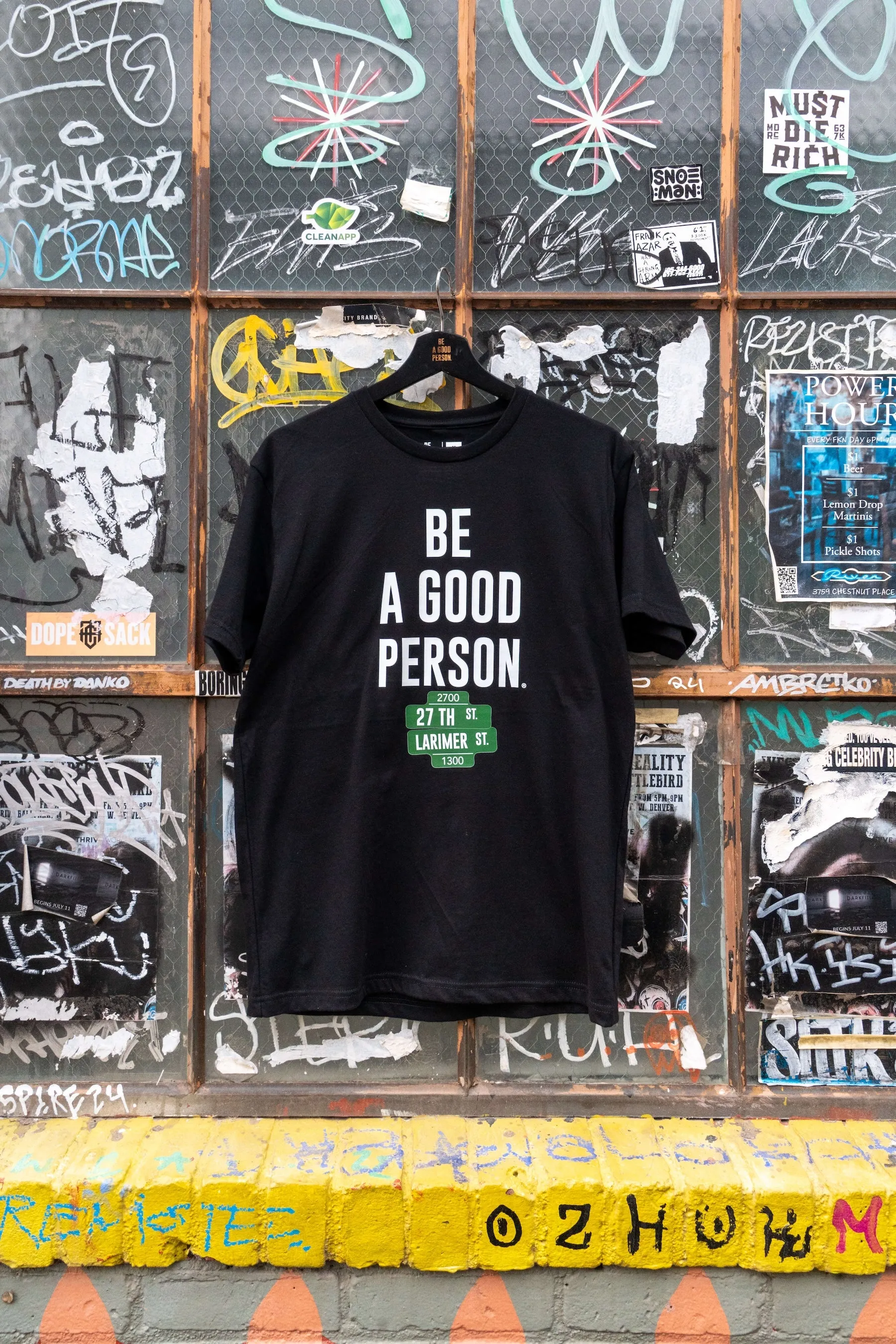 Homage T-Shirt - Black LayeringFriendly Weight Reinforced Shoulder Panels