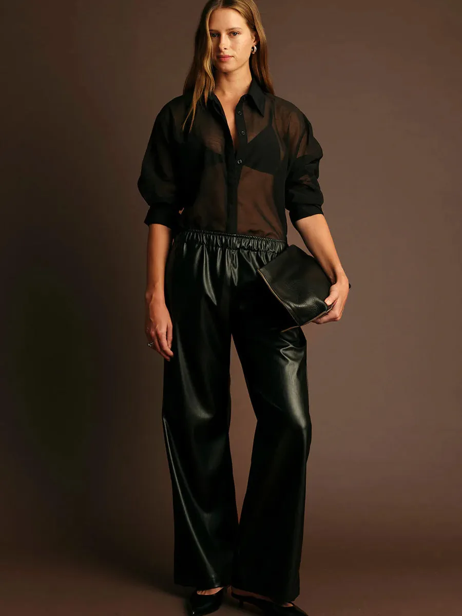 Airflow Ventilation HUGH SHEER SHIRT - BLACK