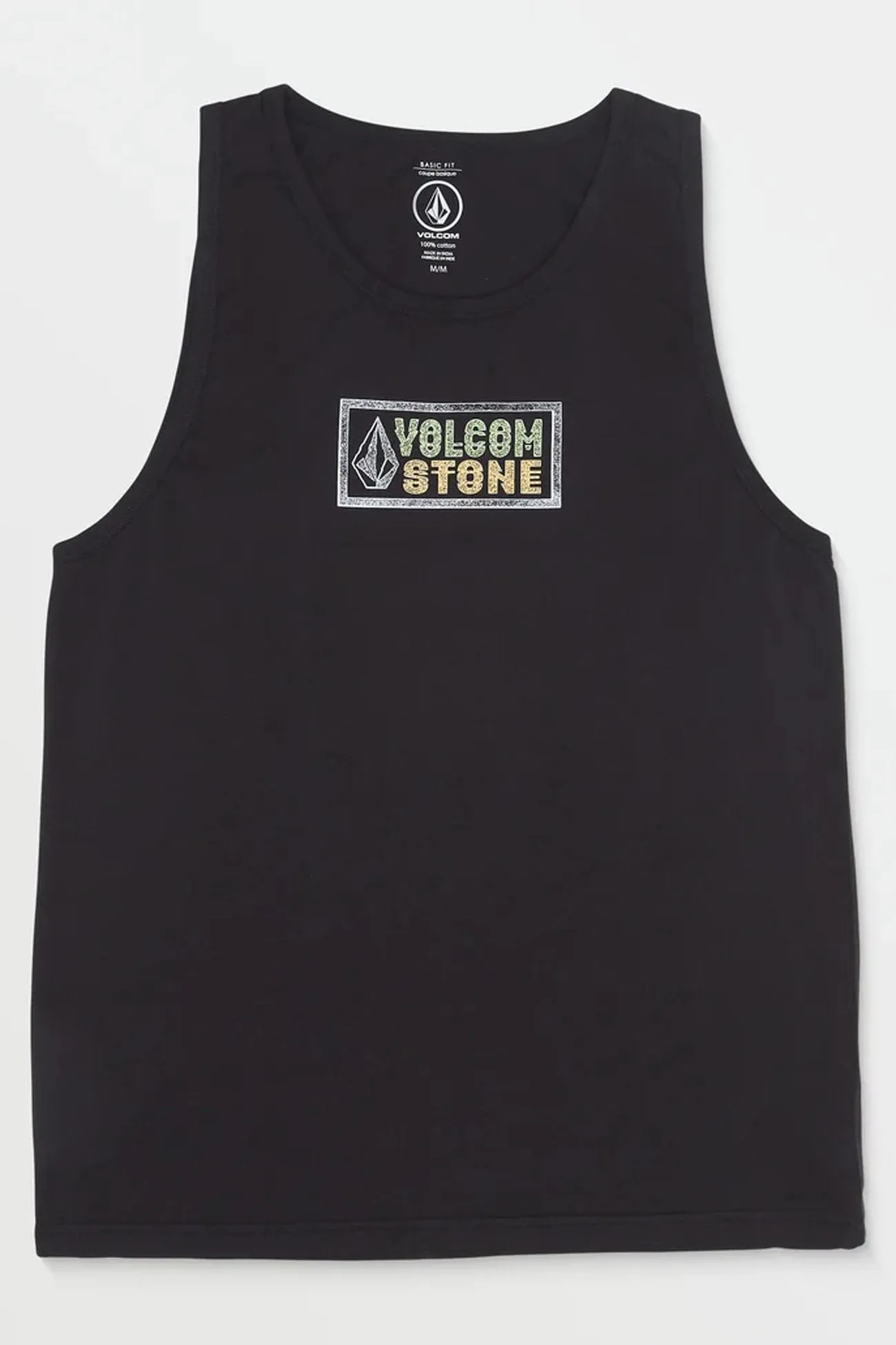 Tear Resistant Weave Heavy Fuzz Tank Black