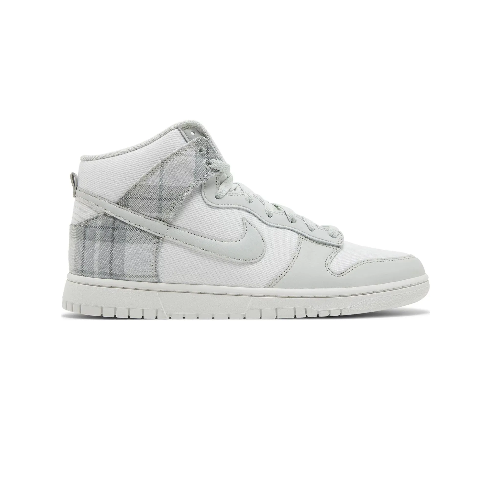Nike Dunk High SE 'Tartan Plaid White Light Green' (2023) Ergonomic Last
