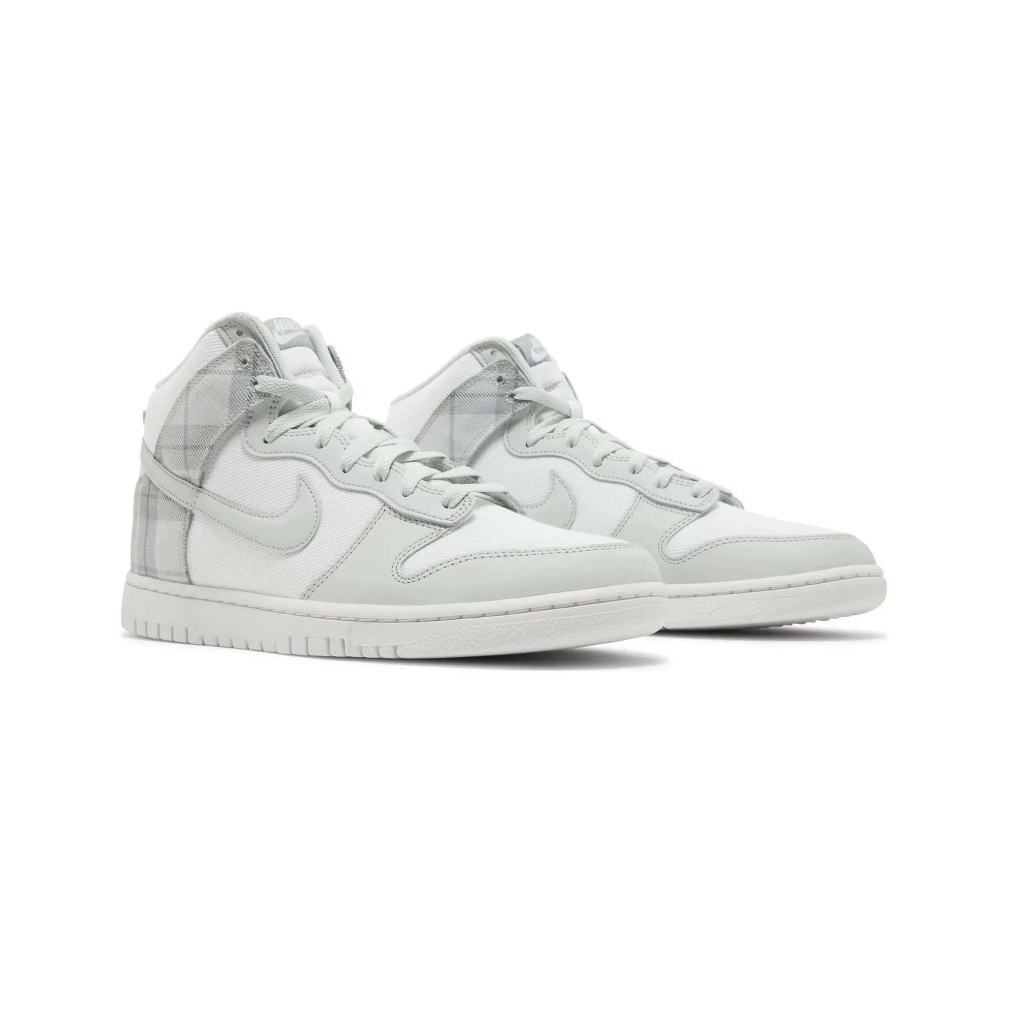 Mobility Boost Plush Cushion Nike Dunk High SE 'Tartan Plaid White Light Green' (2023)