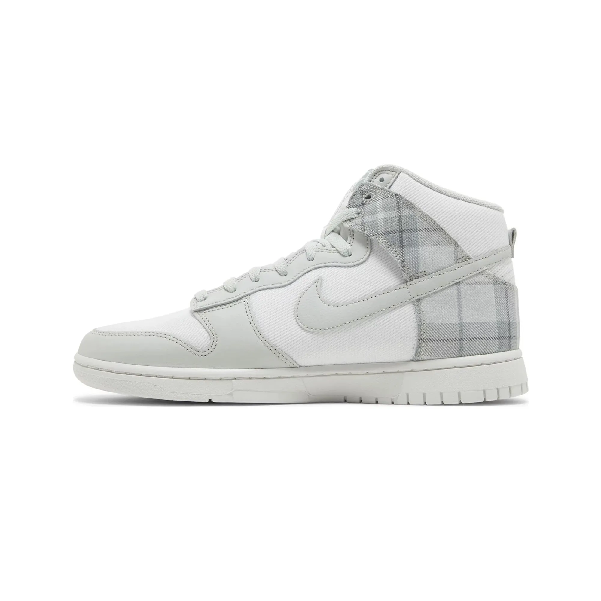 Functional Urban Commute Nike Dunk High SE 'Tartan Plaid White Light Green' (2023)
