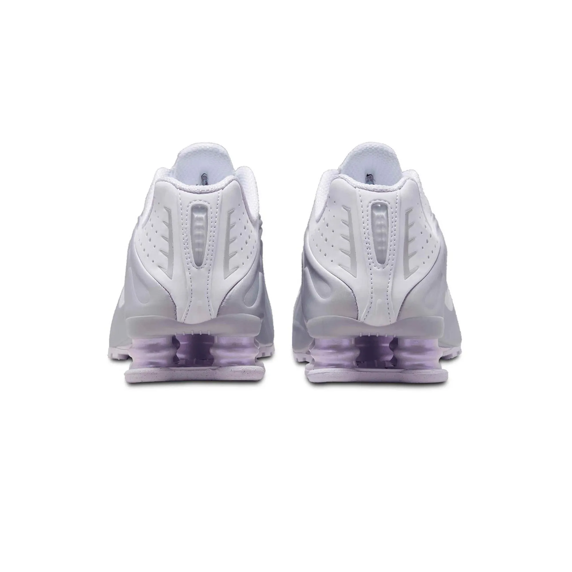 Smooth Entry Nike Shox R4 'White Metallic Platinum Barely Grape' Women's (2024)
