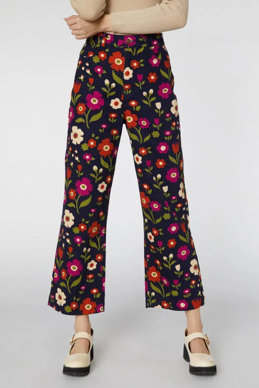 Ingrid Floral Jean Anti Cling Finish