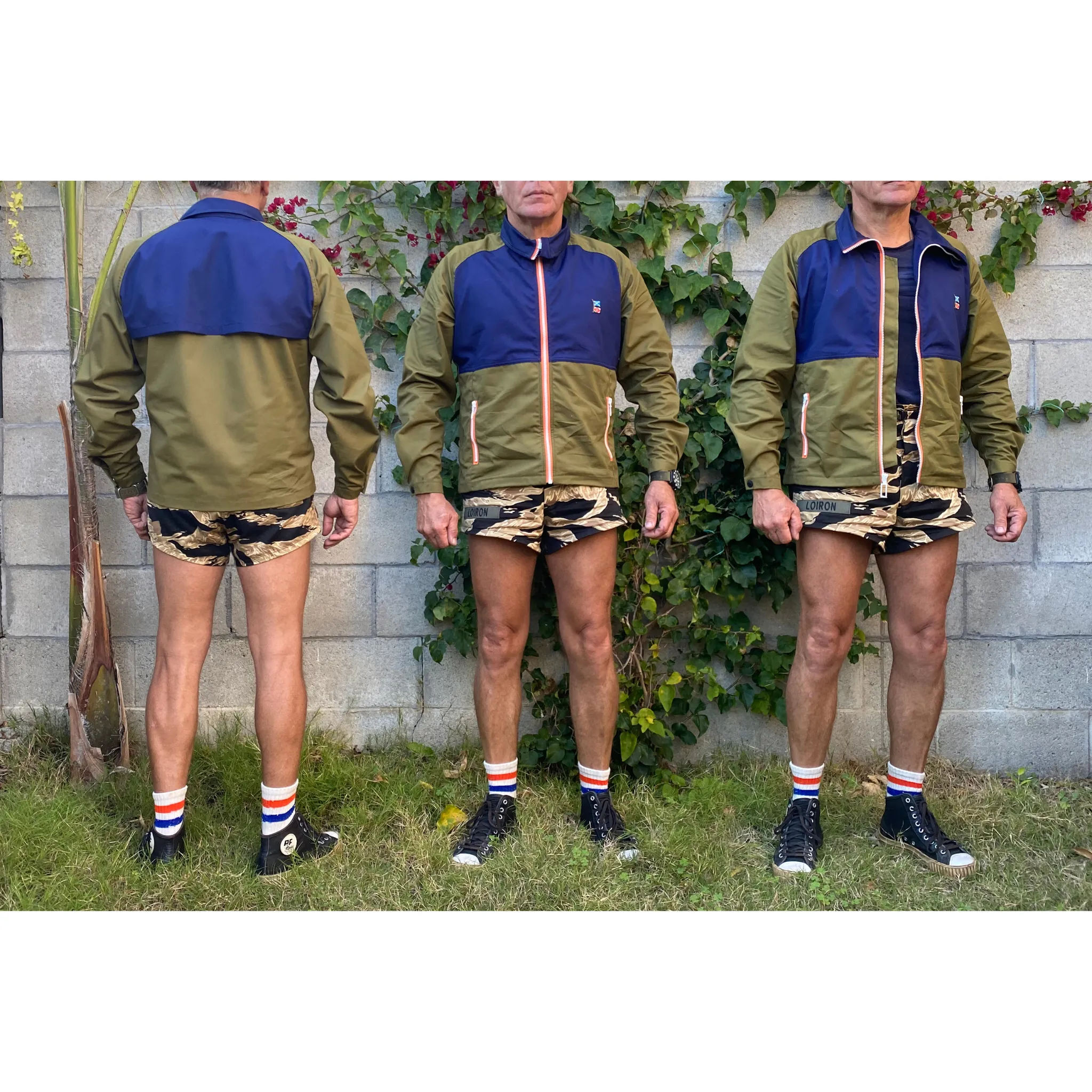 Refined Casual The Mercury Jacket - Olive Green/Navy Blue