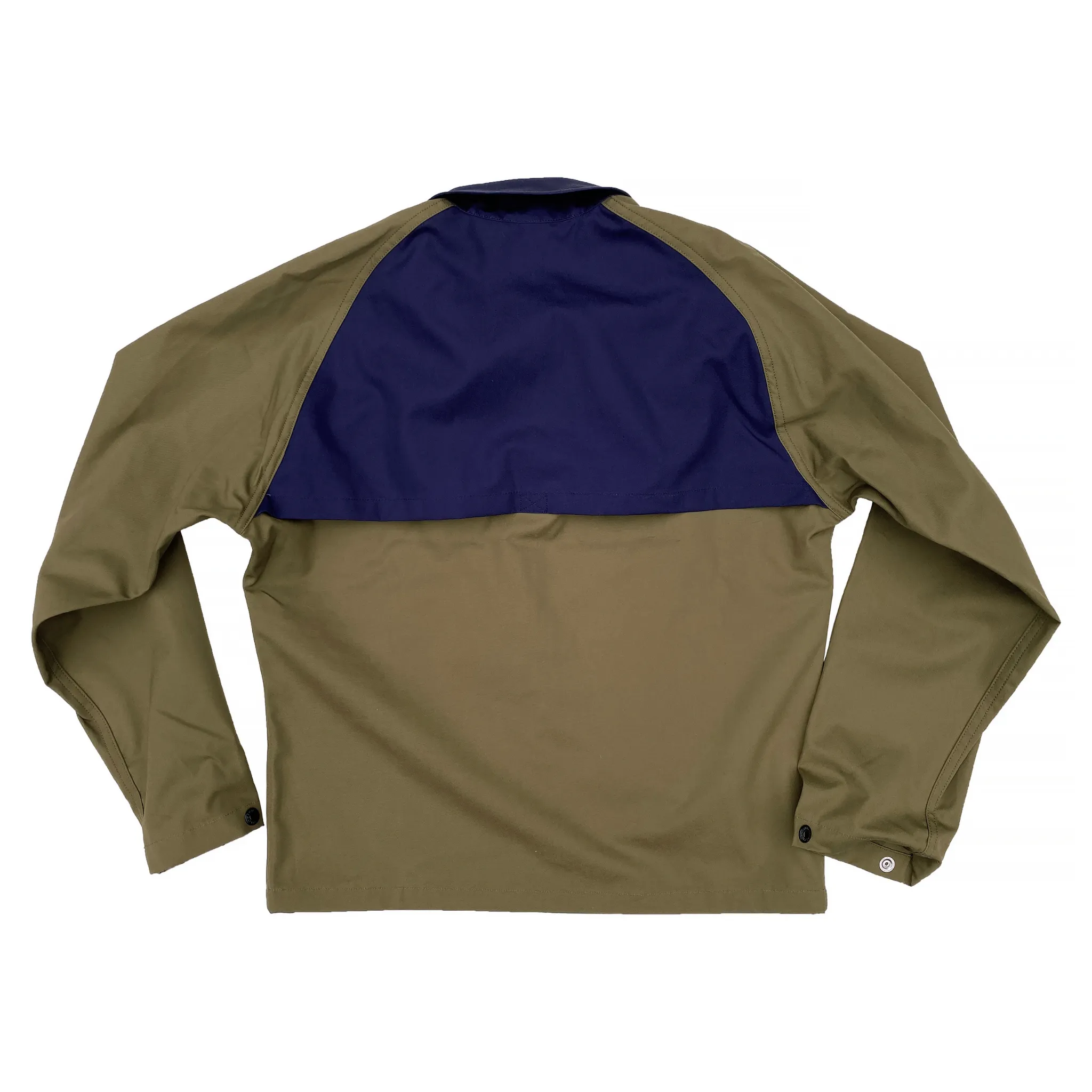 The Mercury Jacket - Olive Green/Navy Blue Convertible Sleeves