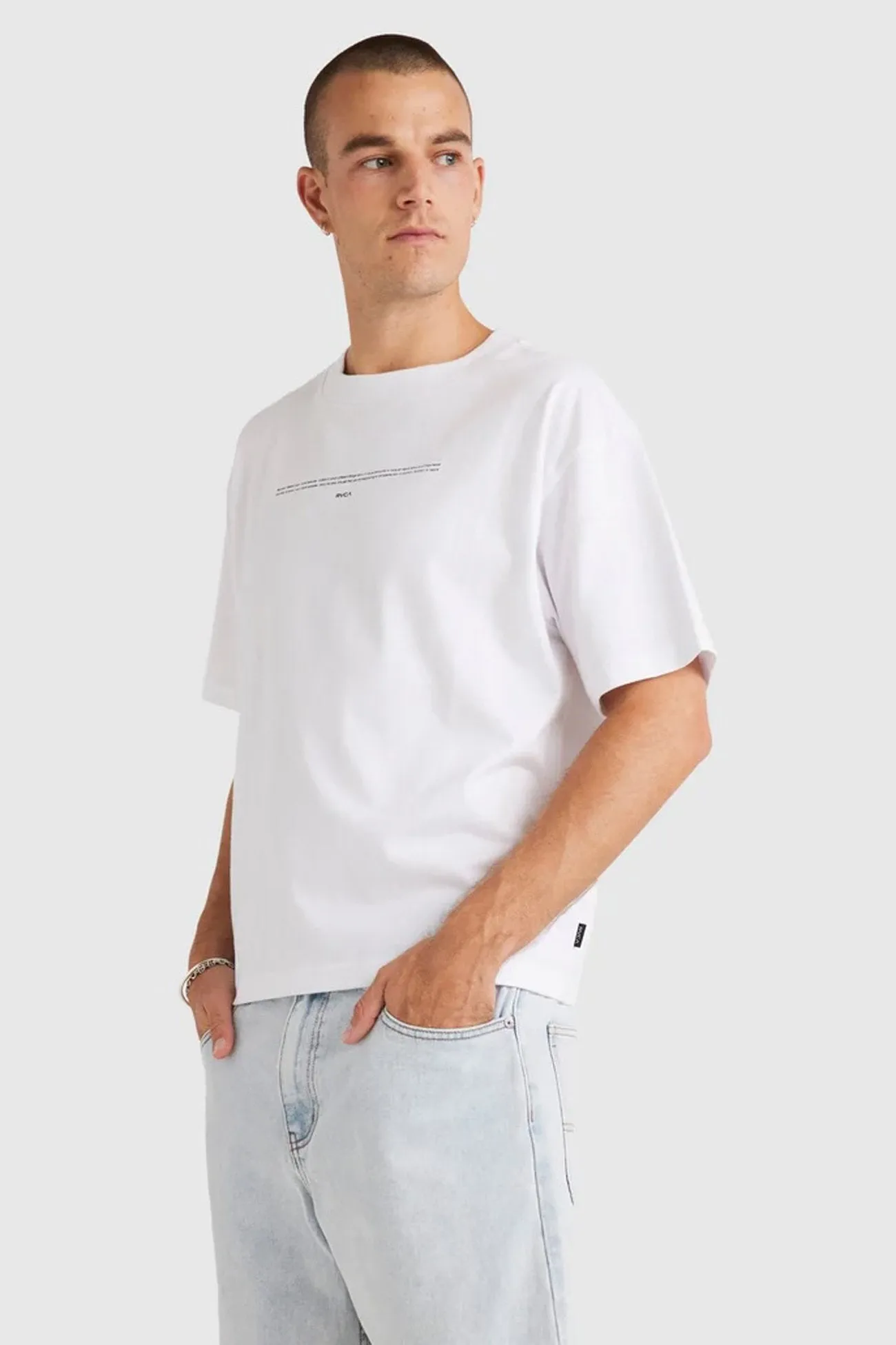 Welcome Short Sleeve Tee White Petal Sleeve Architecture NonChafing Fabric