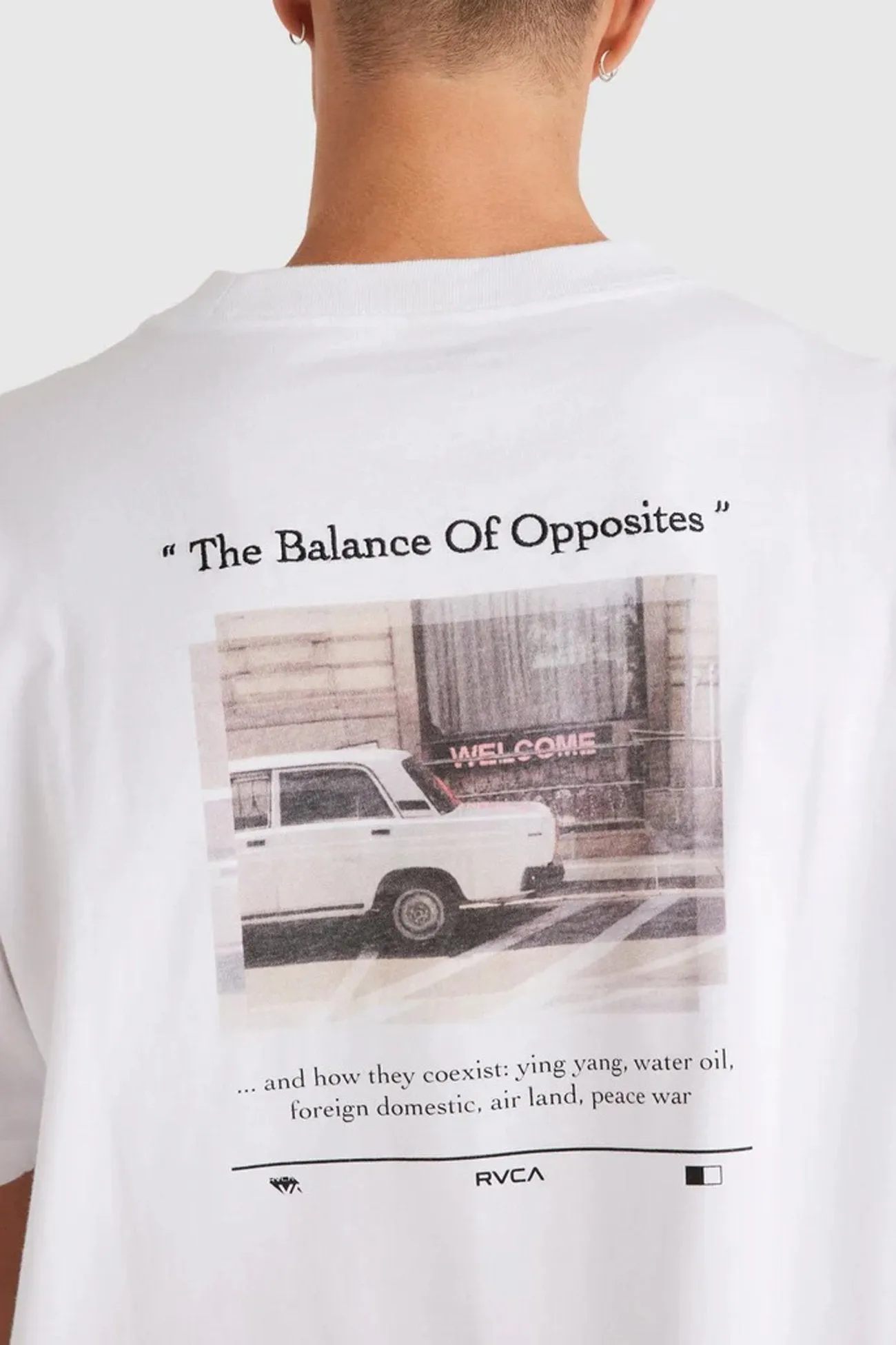 Welcome Short Sleeve Tee White BondedShoulderTaping