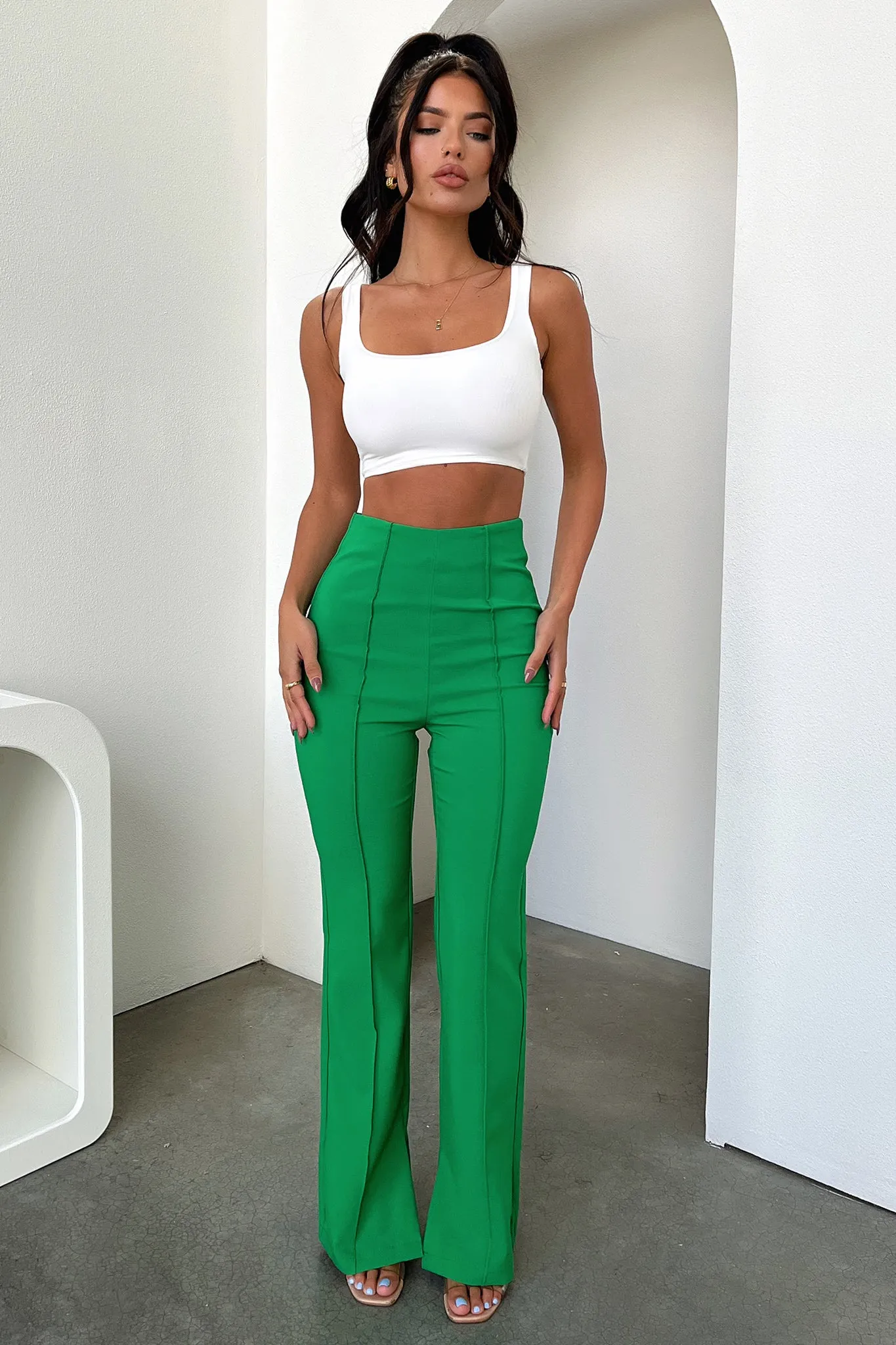 Isiah Pants - Green Low Maintenance Comfy All-Day