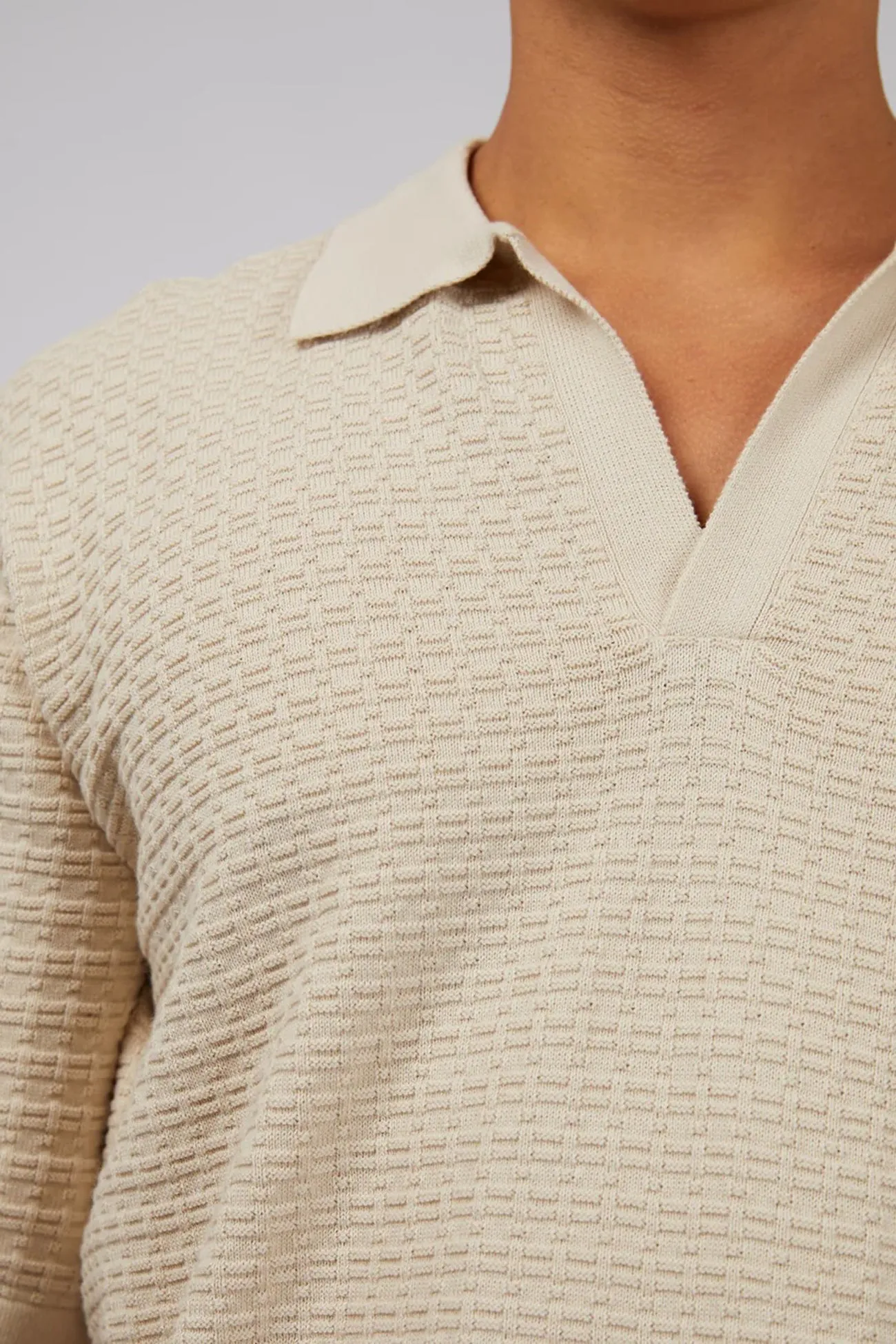 Jacob Polo Beige Easycare Snag Proof Weave