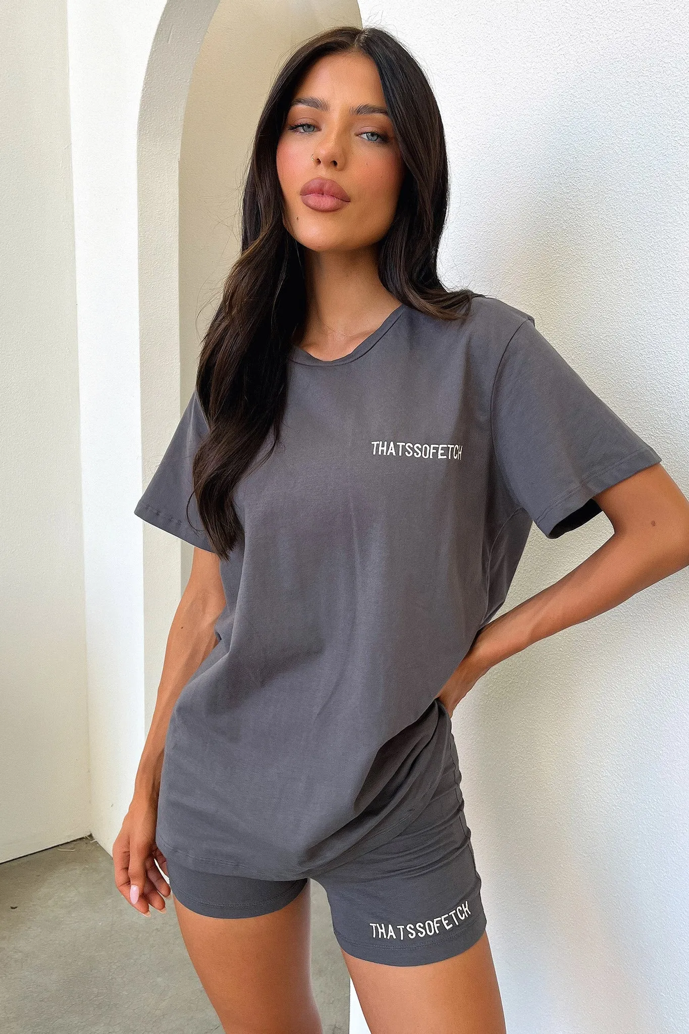 Jaska Tee - Charcoal ColorfastFabricTech Reinforced Shoulder Stitching